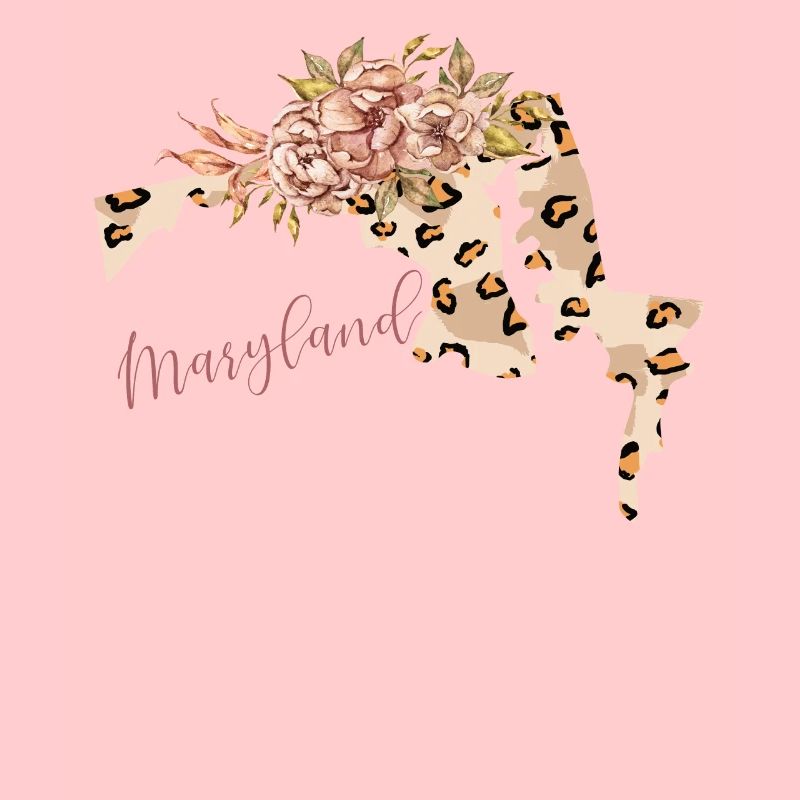Maryland Leopard Pattern Map Leo