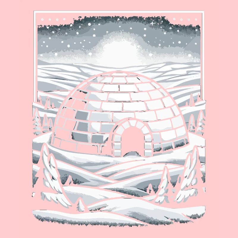 Igloo glace flocon de neige hiver