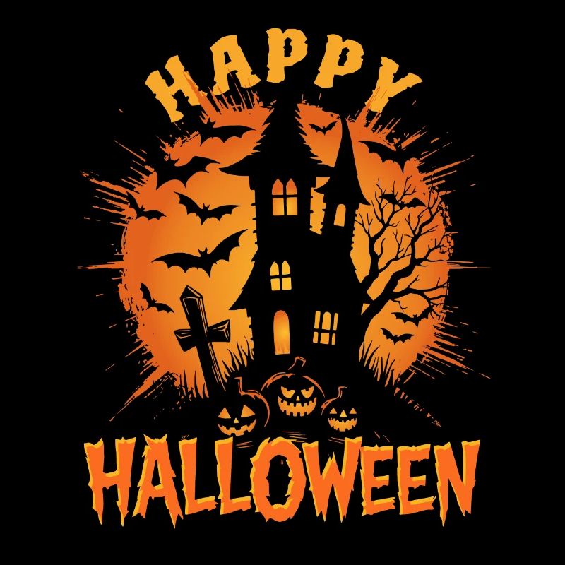 Joyeux Halloween Maison hantée - Effrayant
