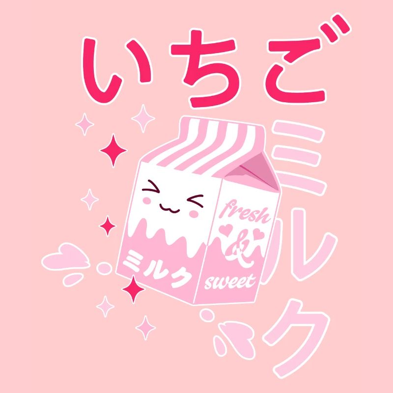 Erdbeermilch, Kawaii, Strawberry, Milk