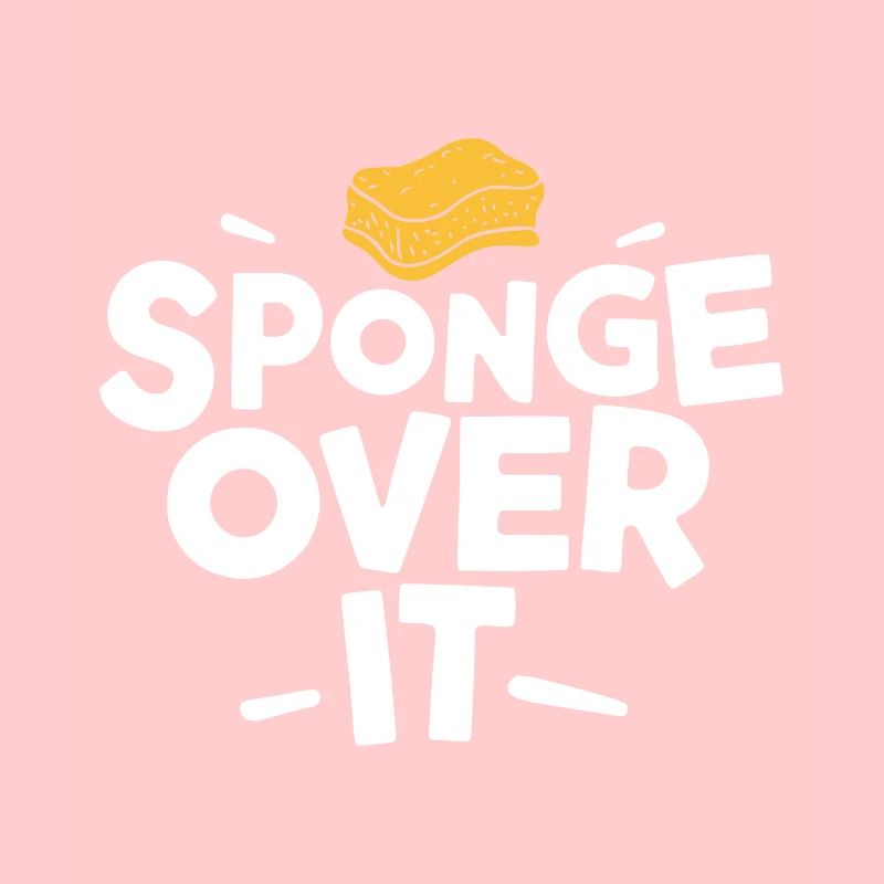 Sponge over it German Denglish Proverb