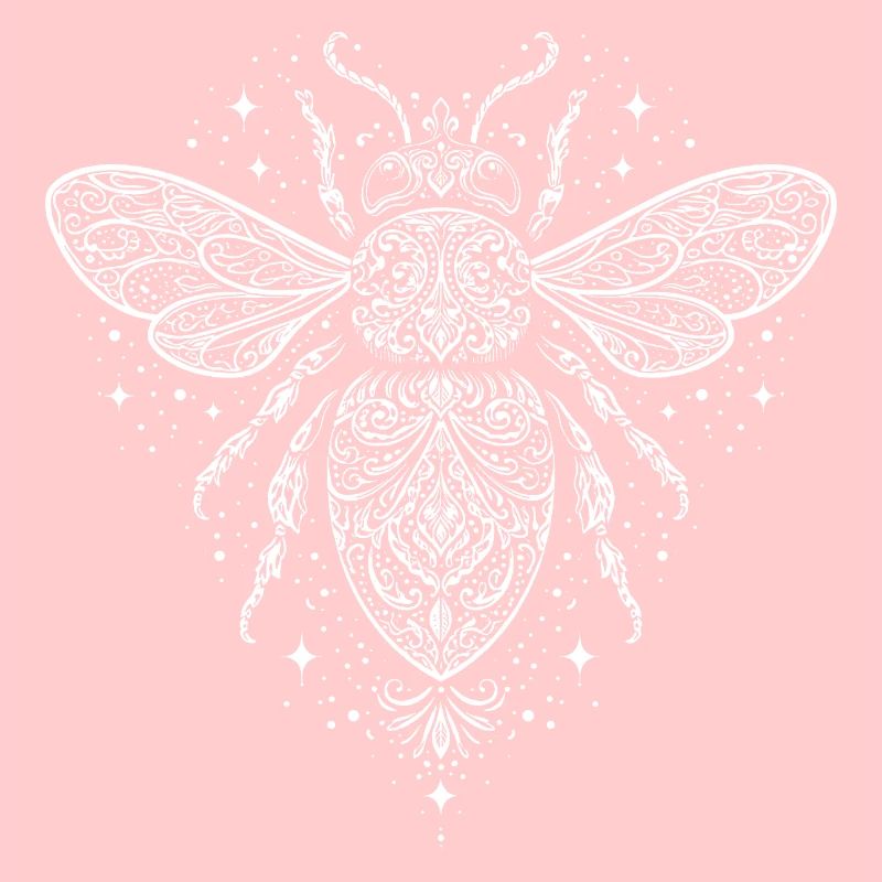 Ornamentbiene mit Sternen