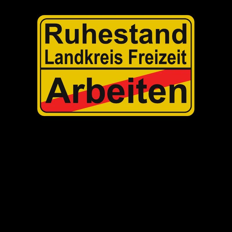 Ortsschild Ruhestand Rentner