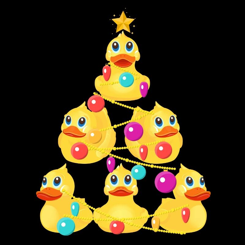 Arbre de Noël canard en caoutchouc