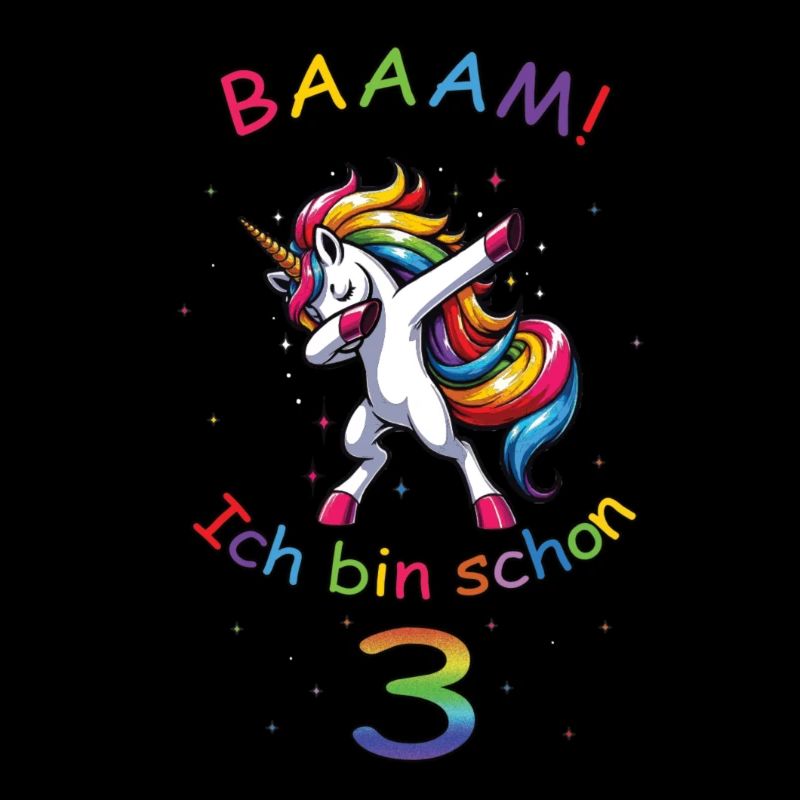 Dabbing Einhorn Unicorn 3. Geburtstag Geschenk