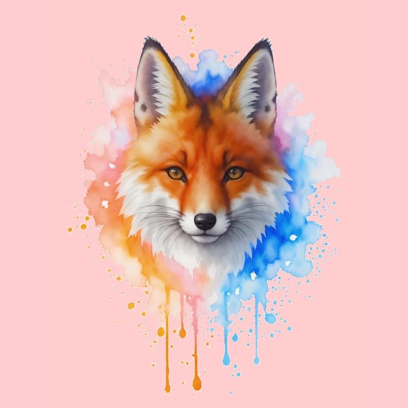 Watercolor Fox