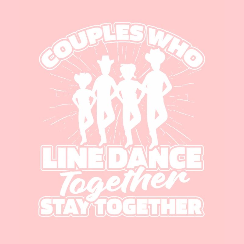 Couple de danse en ligne