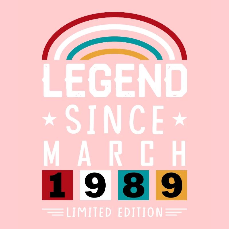 1989 Legend Since Birthday Gift March