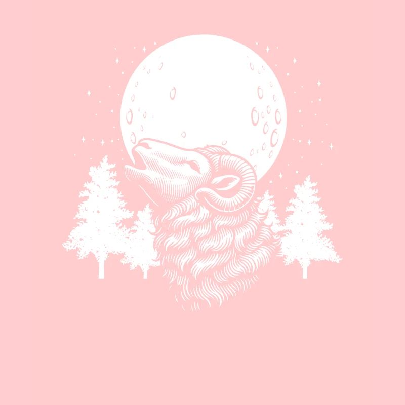 Schaf Moon Howling