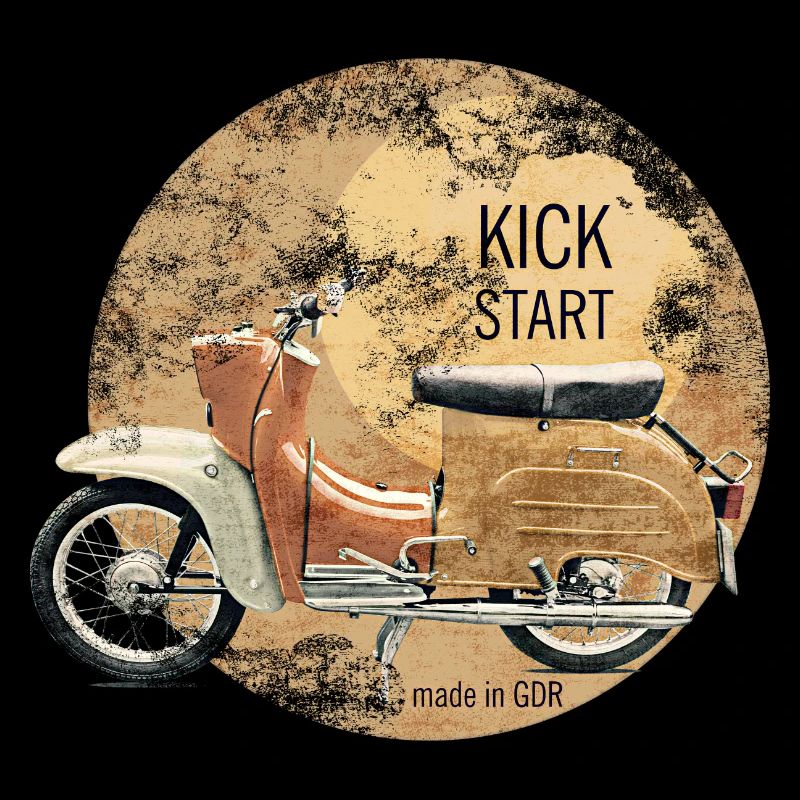 kickstart schwalbe simson ddr vintage