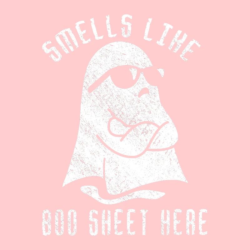 Halloween Ghost Funny Smells Like Boo Sheet Here