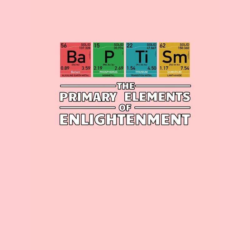 Nerd geek funny christian elements baptism