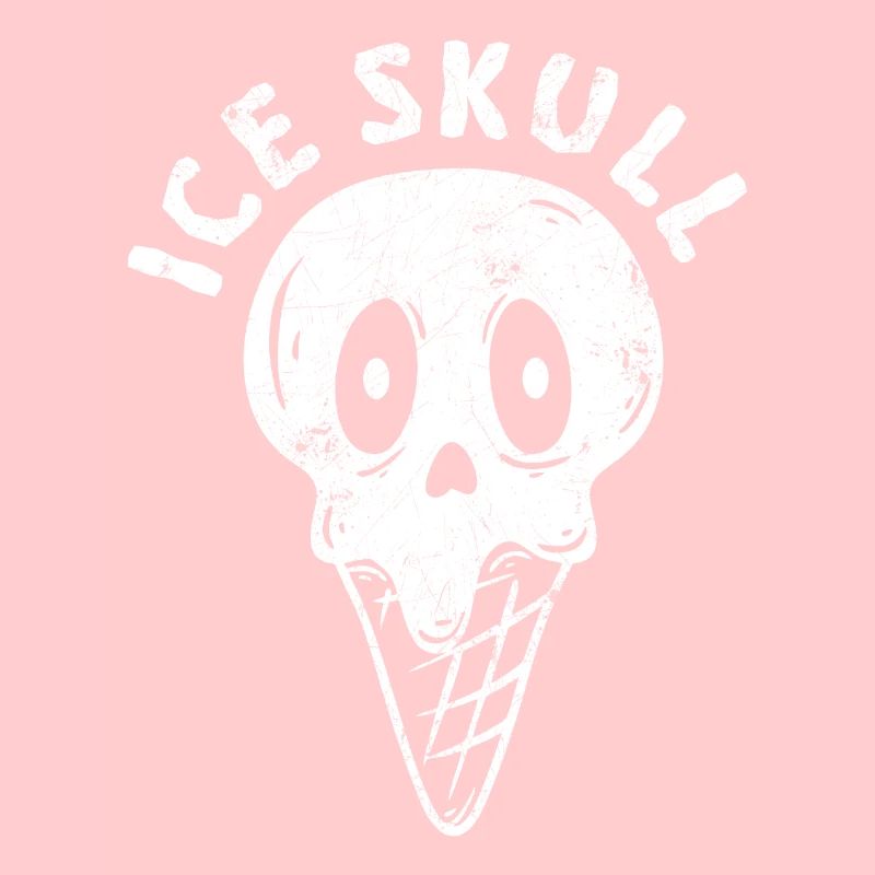 EIS EISKUGEL TOTENTKOPF EISTÜTE TOT MOTIV GESCHENK