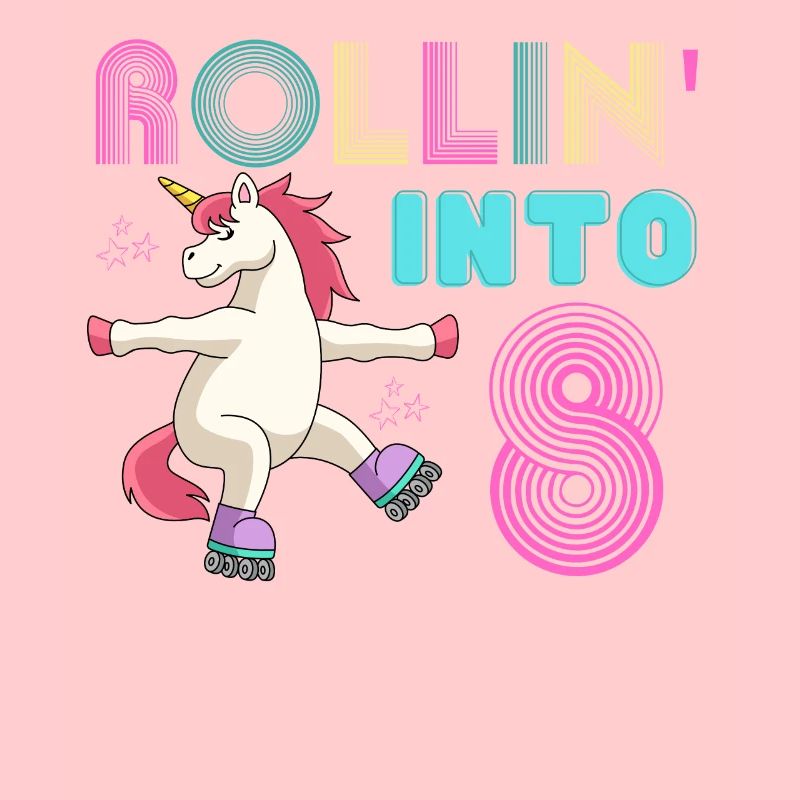 Rollen in 8 - Roller Scate Einhorn