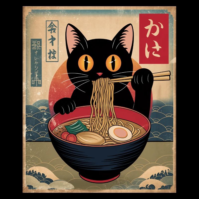 Kawaii Katze Ramen Nudeln Anime Katze