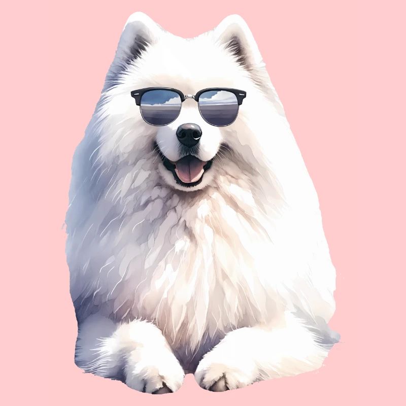 Chien Samoyède Cadeaux Mignon Samoyède Chien Graphique