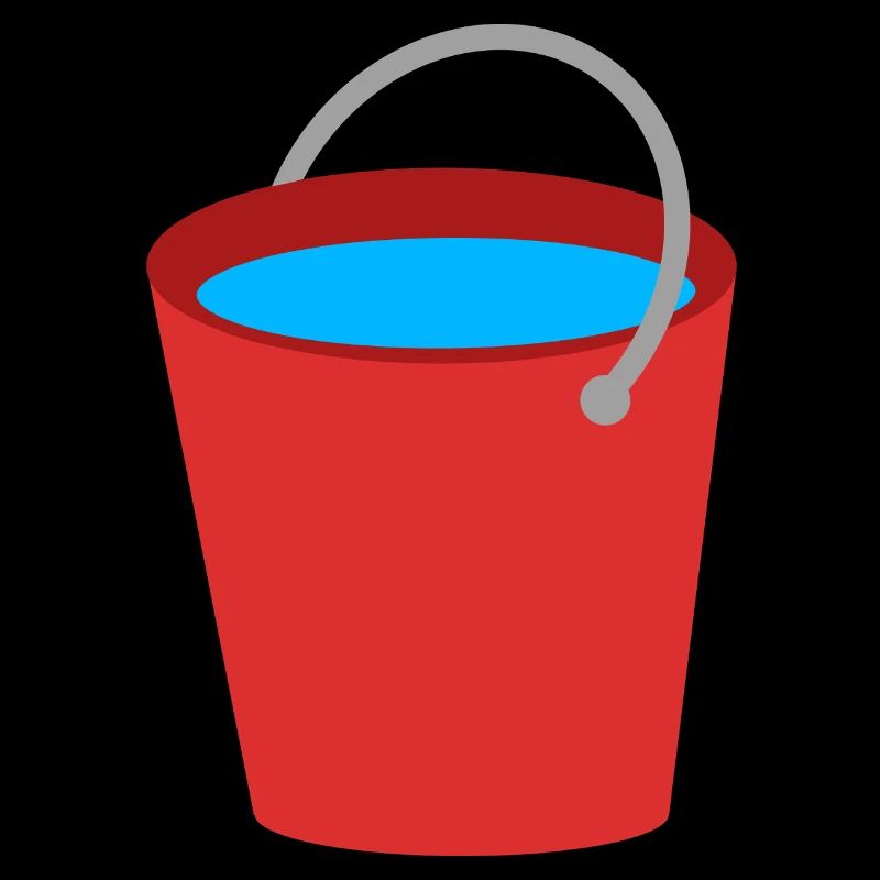 Seau rempli d’eau