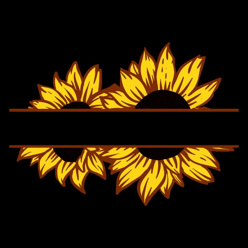 Doppelte Sonnenblumen-Split-Farbe