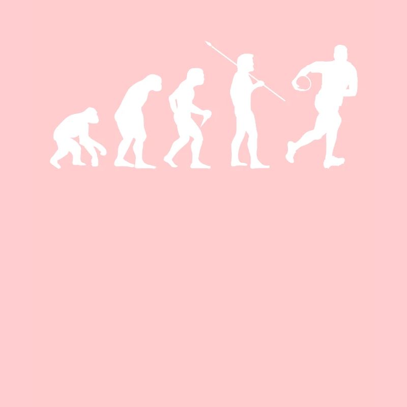 Rugby Evolution des Mannes Rugby-Spieler