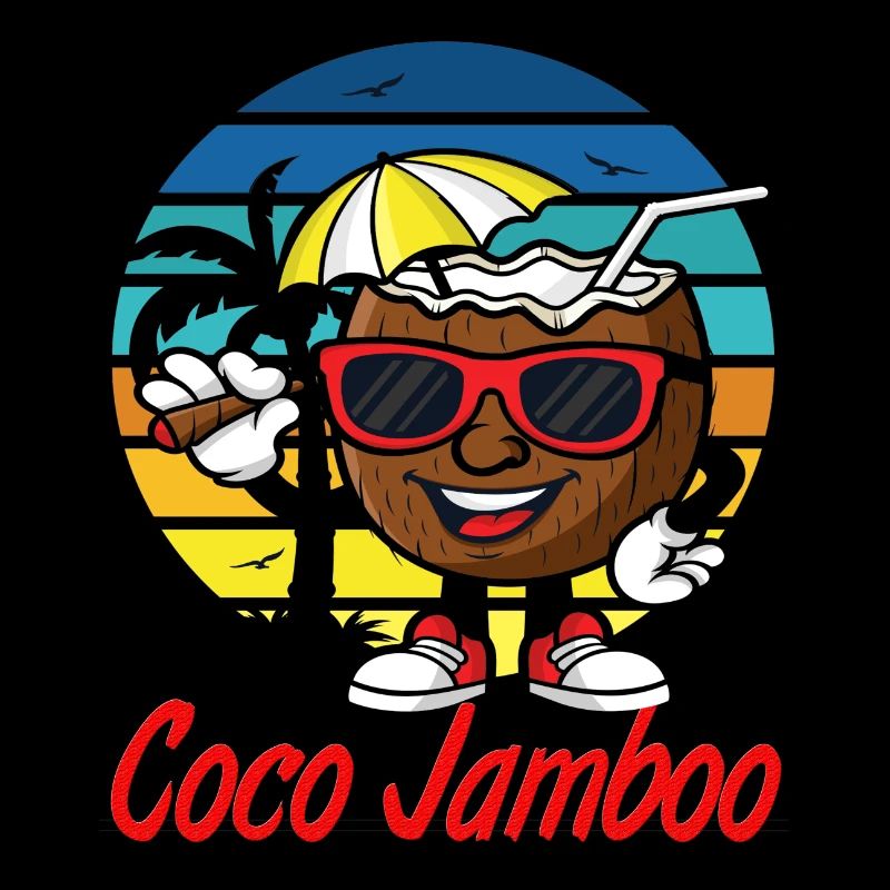 Coco Jamboo Drôle De Noix de Coco Dessin Animé
