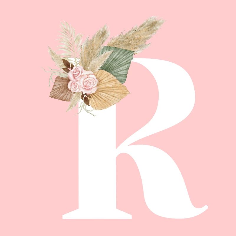 Buchstabe R Blumen