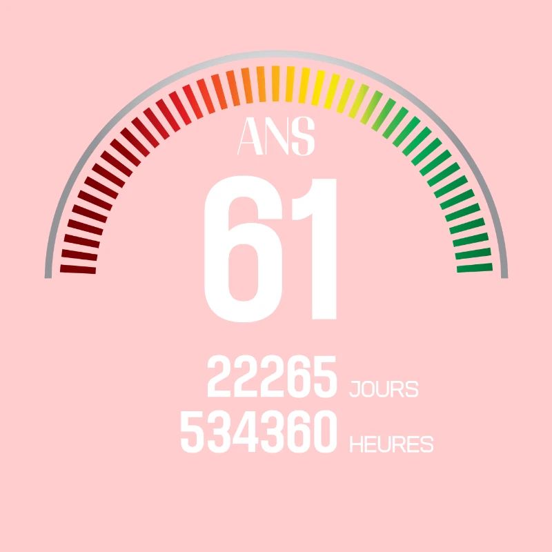 Anniversaire 61 ans Compteur