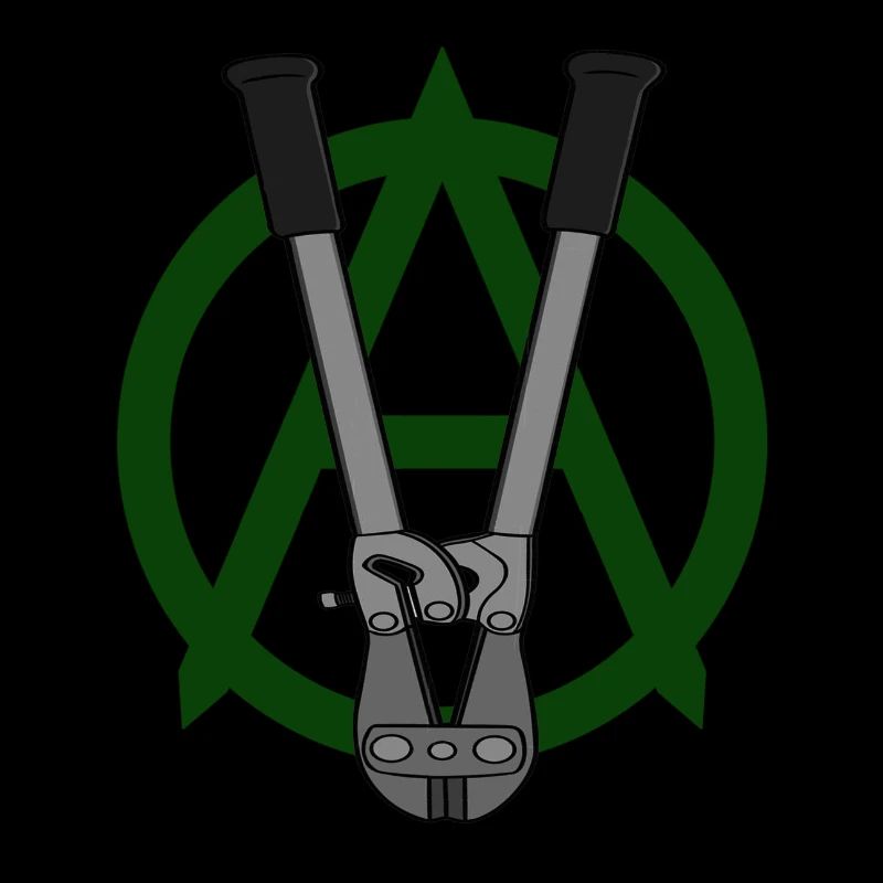 Anarchisme végétalien vert foncé