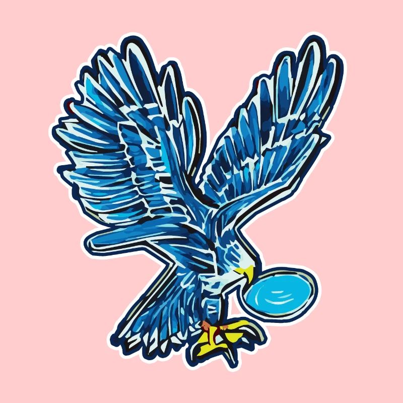 Iconic eagle in comic style - AI Art