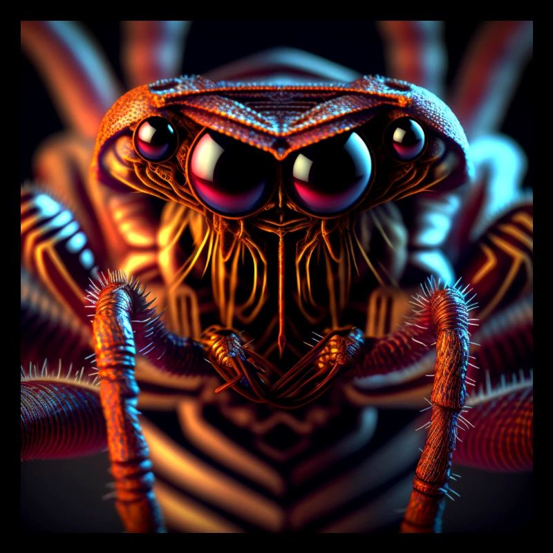 Monstres effrayants d’insectes de l’espace