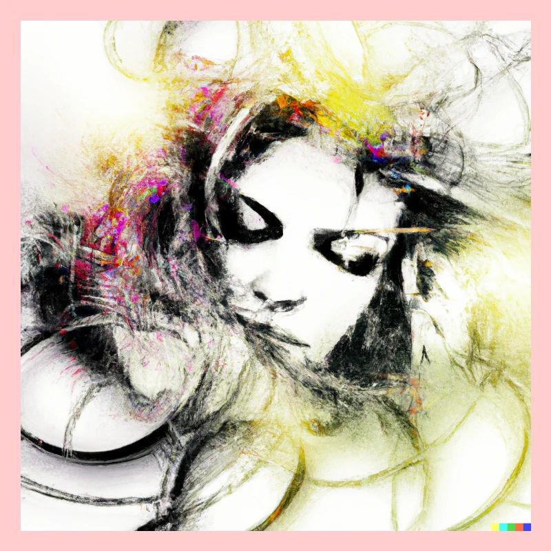 Mystical white ghost digital art