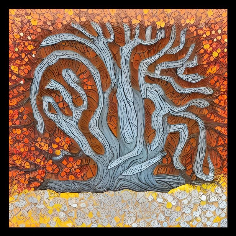 old tree during spring