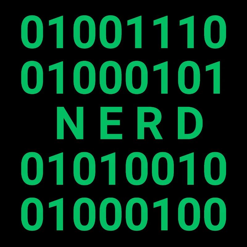 Nerd in Binärcode