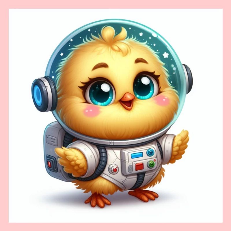 Space Chick La jolie nana dans la combinaison spatiale