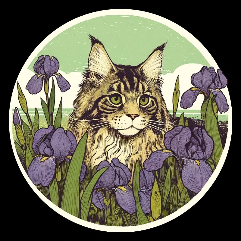 Braun getigerte Katze Iris