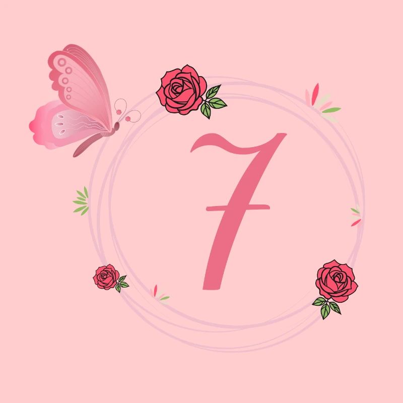 7. Geburtstag Schmetterlings- und Blumenmädchen