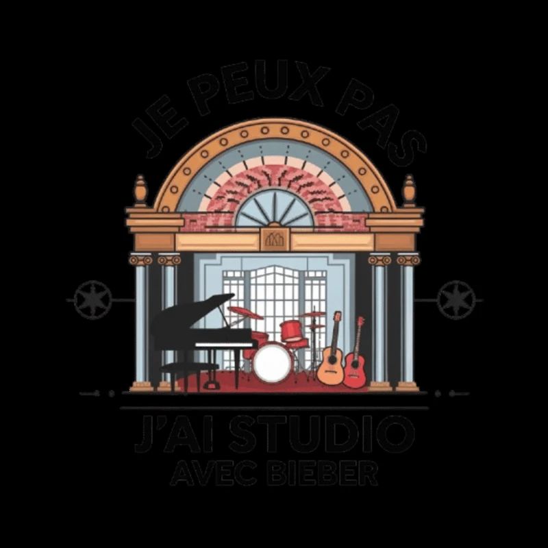 je peux pas j'ai studio avec Bieber
