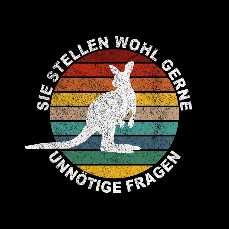 Känguru Witzige Sprüche Motiv