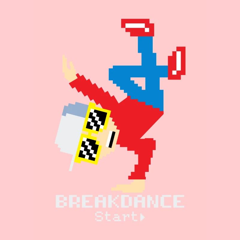 Pixel Breakdance B-Boy | Retro 8-Bit Hip Hop 