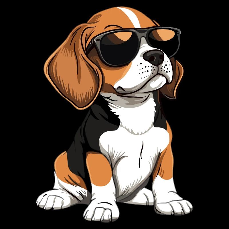 Lustiger Beagle Hund
