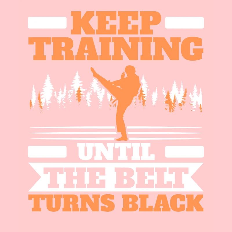 Trainiere weiter, bis der Gürtel schwarzes Taekwondo wird