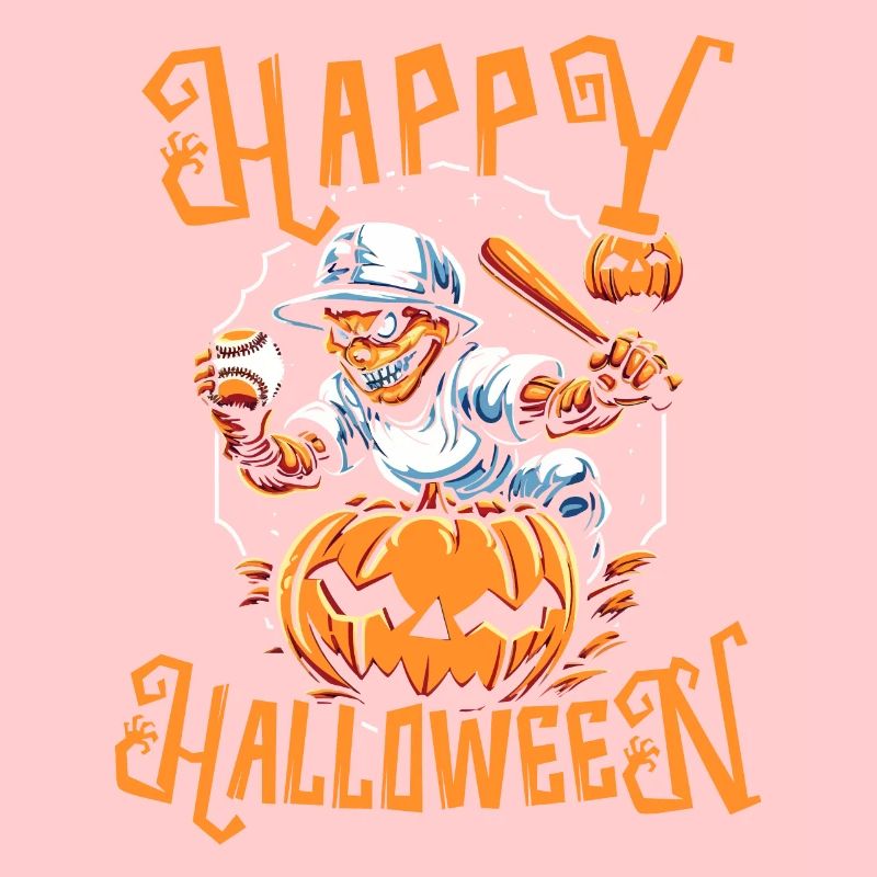 Baseball Halloween Süßes oder Saures Baseballspieler