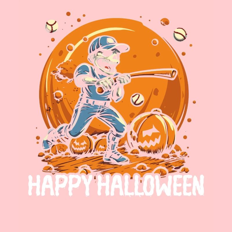 Baseball Halloween Süßes oder Saures Baseballspieler
