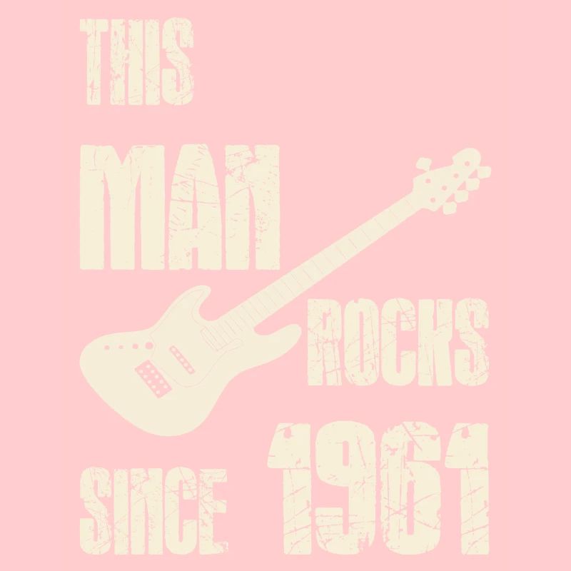 This Man rocks since 1961, Geburtstagsshirt