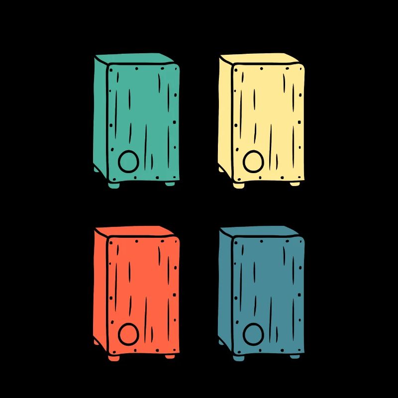 Cajon Box Drum Instrument Peruvian Cajon