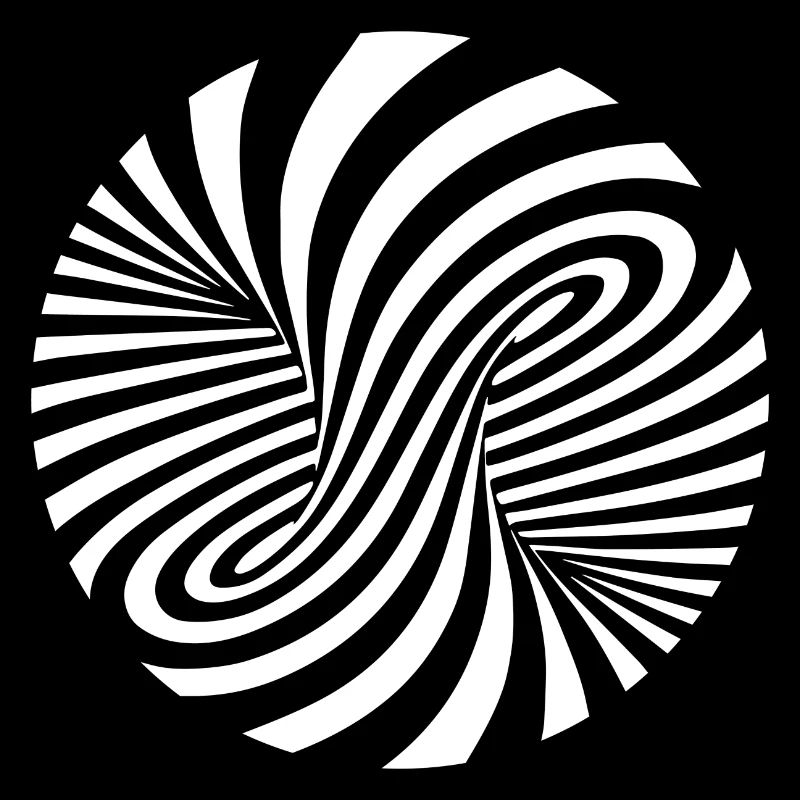 Optical illusion pattern shapes geometry gift