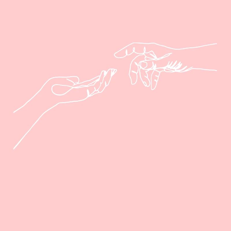 Drawing friendship hands fingers