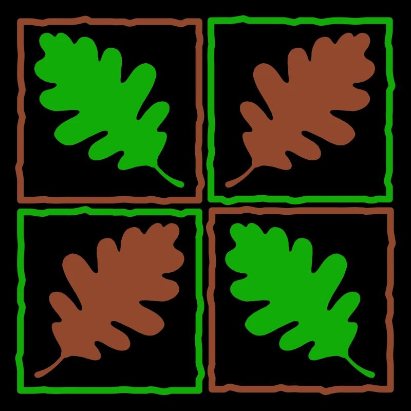 Feuilles de bois allemands feuilles glands automne