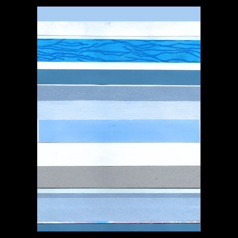 Stripes blue white