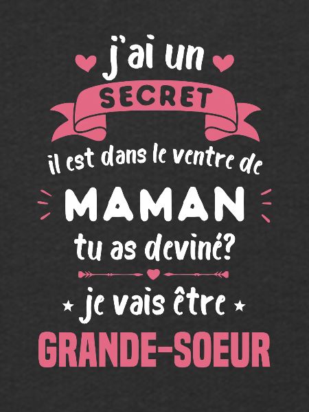 Secret Cadeau Annonce Grossesse Grande-Sœur