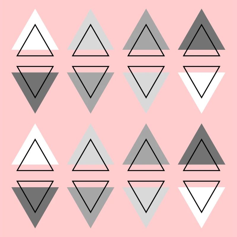 Géométrie Moderne Abstrait Triangles deux rangées